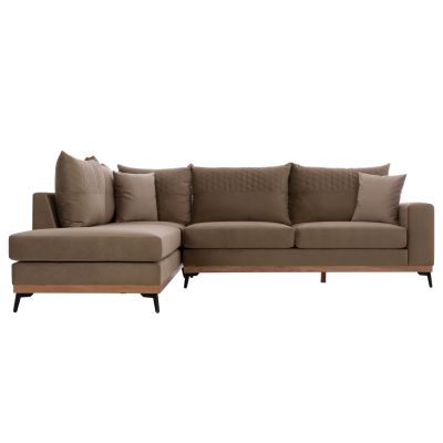 HM3253.03L MESINA corner sofa, beige, high leg, 2pcs, left corner