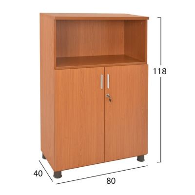 Professional office cabinet in cherry color HM2058.13 80x40x118 cm.