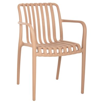 POLYPROPYLENE ARMCHAIR TIPPY HM5940.03 CAPPUCCINO 55x55x81Hcm.