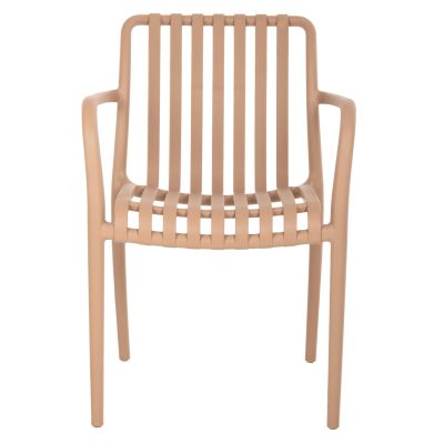 POLYPROPYLENE ARMCHAIR TIPPY HM5940.03 CAPPUCCINO 55x55x81Hcm.