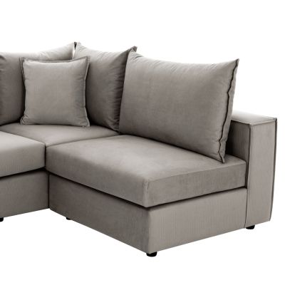 CORNER SOFA MONZA HM3256.11 INTERCHANGEABLE- BEIGE 265x195x98Hcm.