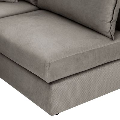 CORNER SOFA MONZA HM3256.11 INTERCHANGEABLE- BEIGE 265x195x98Hcm.