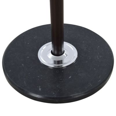 Hat/Coat Stand Metallic SHIA HM0038.05 rotating walnut with black marble base Φ37x170Η cm