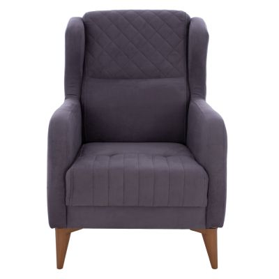 ARMCHAIR HAYES HM9135.01, GRAY velvet, 70x83x96 cm.