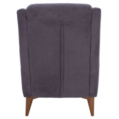 ARMCHAIR HAYES HM9135.01, GRAY velvet, 70x83x96 cm.