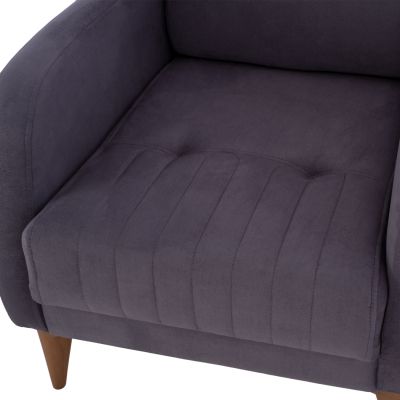 ARMCHAIR HAYES HM9135.01, GRAY velvet, 70x83x96 cm.