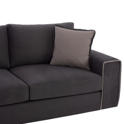 Corner sofa HOME, grey, 2pcs, left corner