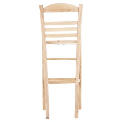 BAR STOOL GADIEL HM5587.02 BEECH WOOD IMPREGNATED-UNPAINTED 40,5x39x104.5Hcm.FRAME ONLY