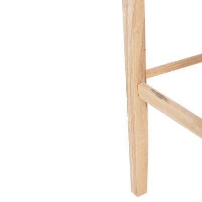 BAR STOOL GADIEL HM5587.02 BEECH WOOD IMPREGNATED-UNPAINTED 40,5x39x104.5Hcm.FRAME ONLY