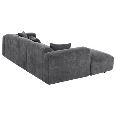 CORNER SOFA (LEFT) BRICKEN HM3275.04L ANTHRACITE FABRIC 110-282x98-160x72Hcm.