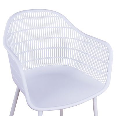 Armchair Hadi Polypropylene White 61x57x85cm HM8511.01 61x57x85 cm