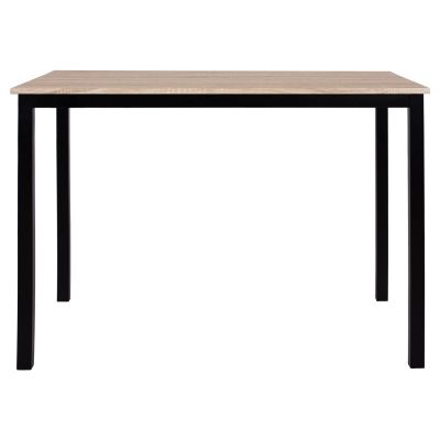 Dining Table PANYA HM8332, 110x70x76, sonoma, black legs