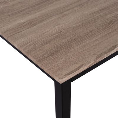 Dining Table PANYA HM8332, 110x70x76, sonoma, black legs