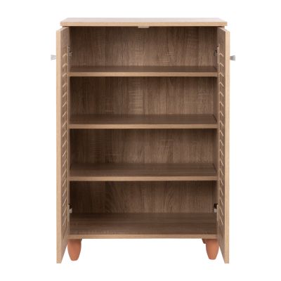 SHOE CABINET PROLLY HM9608.02 MELAMINE IN SONAMA-2 DOORS-4 SHELVES 60x34x88Hcm.