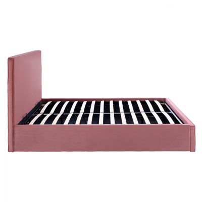 BED ALLIE HM584.12 160X200 WITH STORAGE SPACE- DUSTY PINK  VELVET