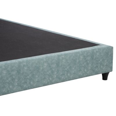 BED DOLORES HM649.27 T.NUBUCK FABRIC LIGHT GREEN 90X200