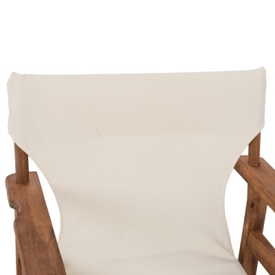 DIRECTOR'S ARMCHAIR WALNUT WITH ECRU SAIL CLOTH HM11518.01 58x48x88 cm.