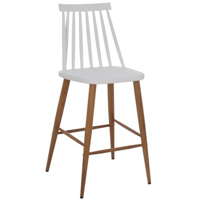 БАР СТОЛ HM9300.01 БЯЛ СРЕДНА ВИСОЧИНА 43x45x97Η