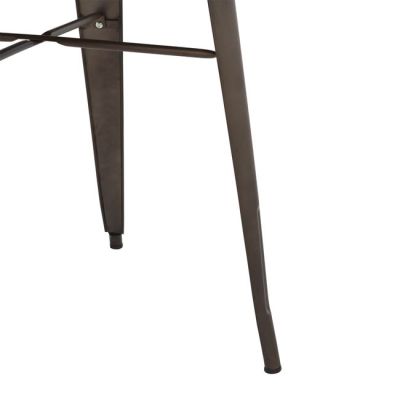 Dining Table Metallic in rusty color HM0607.04 70x70x76