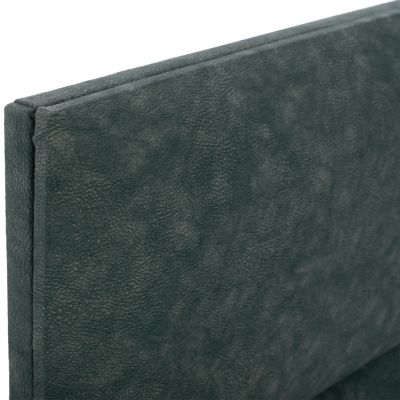 HM622.07 bed, nubuck-type green fabric, storage, 160x200