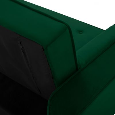 SOFA-BED SALVADOR HM3150.13 VELVET GREEN 224X88X84Y cm.