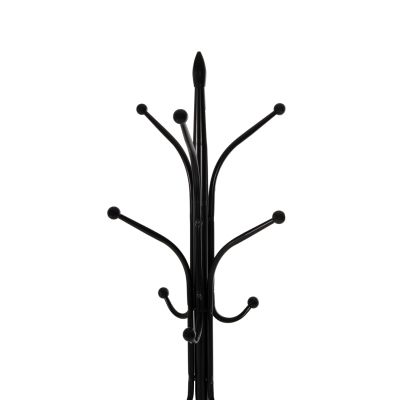 FLOOR STANDING HANGER HM9573.01 METALLIC 13 HANGING POSITIONS-BLACK Φ37x180Hcm.