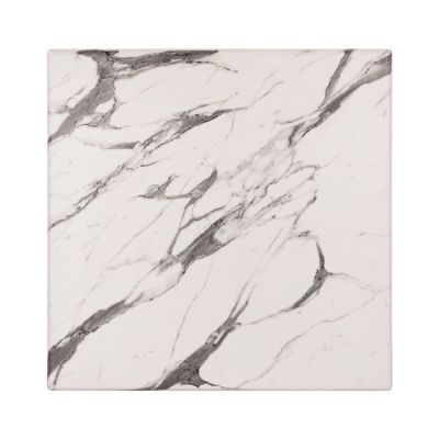 Table Desktop Werzalit 70x70 Marble White-Grey 5657 HM5230.11