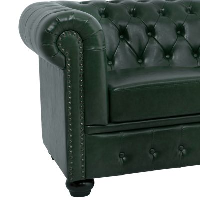 Диван 3 места T. Chesterfield HM3009.08 PU Cypress Green 208x90x73 см.