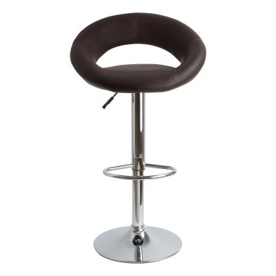 Bar Stool Rea HM203.03 with gas lift and brownPU  54x40x99cm