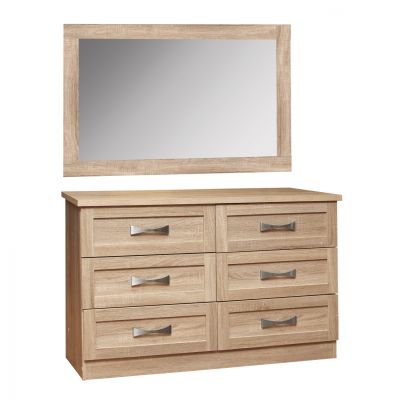 Toilet Drawer with mirror Sonama HM10172.02 120x40x76 cm.