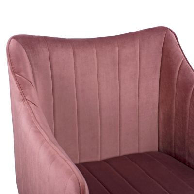 КРЕСЛО ALLYSA HM8518.02 VELVET DUSTY PINK 57x58x84Υ cm