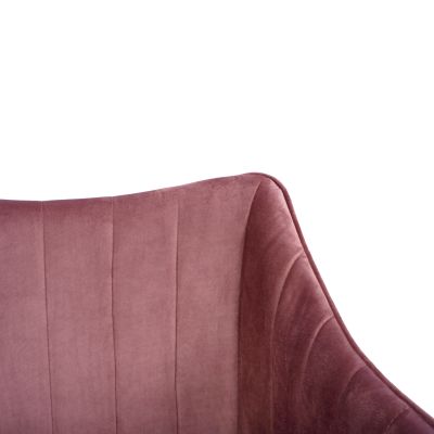 КРЕСЛО ALLYSA HM8518.02 VELVET DUSTY PINK 57x58x84Υ cm