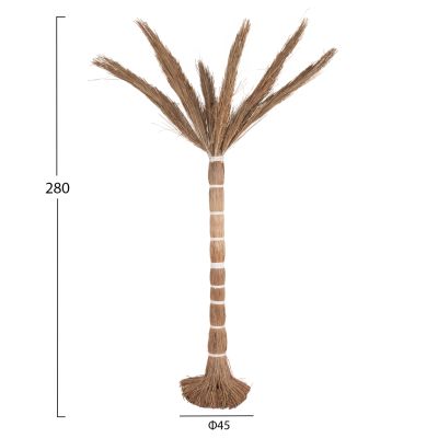 DECORATIVE TREE TROPIC HM4324 COCONUT-STYLE MADE OF MENDONG GRASS 280Hcm.