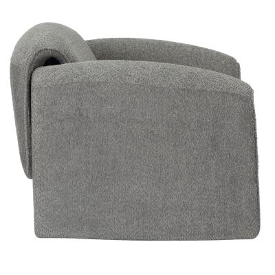 ARMCHAIR LAFORGE HM9679.01 GREY BOUCLE FABRIC-METAL FRAME 100x83x66Hcm.