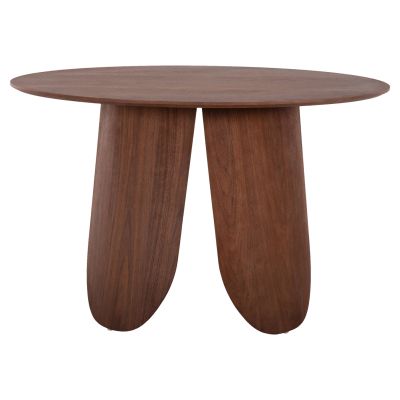 DINING ROUND TABLE DENTY HM9612.02 MDF WITH OAK VENEER-WALNUT COLOR Φ120x75Hcm.