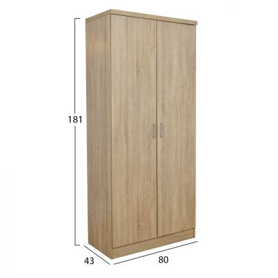 Wardrobe 2 Door sonama HM368.02 80x43x181