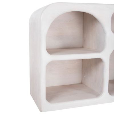 BUFFET HANDYR HM9705 SOLID MANGO WOOD IN WHITE COLOR 165x35x75Hcm.