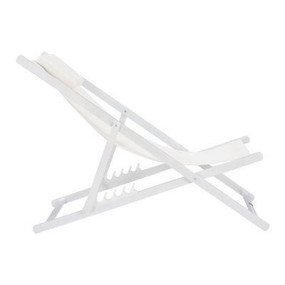 LOUNGE CHAIR PROFESSIONAL KEA HM5076.04 ALUMINUM & TEXTILENE IN WHITE COLOR 59,5x102,5x94Hcm.