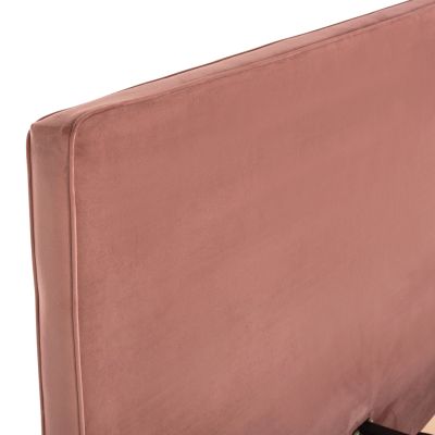 BED INDRA HM662.12 VELVET DUSTY PINK FOR MATTRESS 160x200cm.