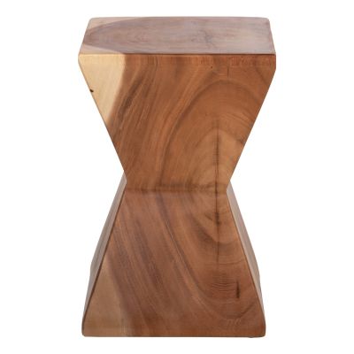 SIDE STOOL ANVIL HM9756 SUAR WOOD IN NATURAL  30x30x46Hcm.