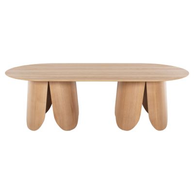 DINING TABLE OVAL DENTY HM9611.01 MDF WITH OAK VENEER-NATURAL OAK 240x120x75Hcm.