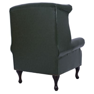 Armchair Chesterfield-type Polina, HM0053.08, Cypress Green PU 83x79x104 cm