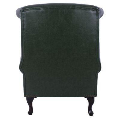 Armchair Chesterfield-type Polina, HM0053.08, Cypress Green PU 83x79x104 cm