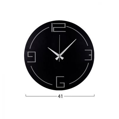 WALL CLOCK METAL BLACK HM7462 41x41 cm.