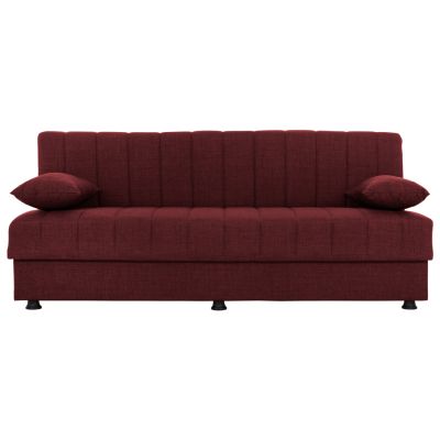 ANDRI HM3239.06, SOFA-BED, 3 SEATER, RED FABRIC