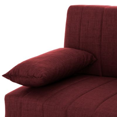 ANDRI HM3239.06, SOFA-BED, 3 SEATER, RED FABRIC