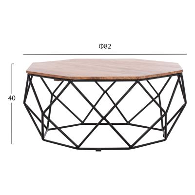 COFFEE TABLE FB98777.11 ACACIA WOOD Φ82x40H