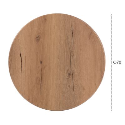 TABLETOP ROUND HM5228.14 WERZALIT IN NATURAL WOOD COLOR Φ70