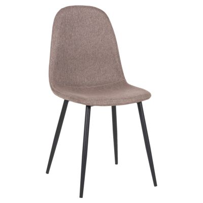 ТРАПЕЗЕН СТОЛ LEONARDO HM00100.28 ТЪМНО БЕЖОВ ПЛАТ И ЧЕРНИ МЕТАЛНИ КРАКА 42x49,5x89Hcm.