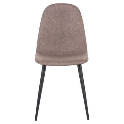 ТРАПЕЗЕН СТОЛ LEONARDO HM00100.28 ТЪМНО БЕЖОВ ПЛАТ И ЧЕРНИ МЕТАЛНИ КРАКА 42x49,5x89Hcm.